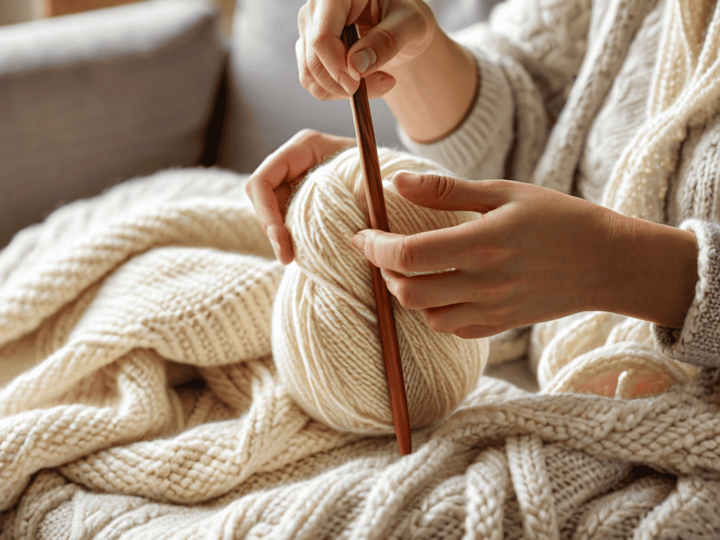 How to start knitting with scarf