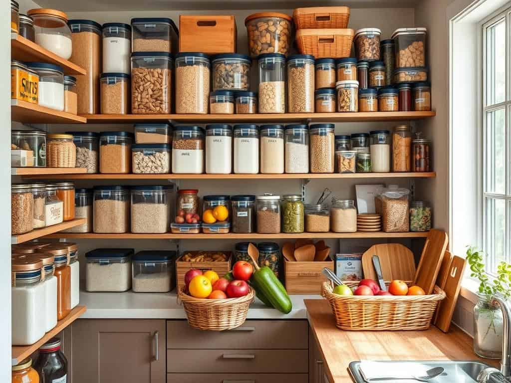 food storage organization for meal prep