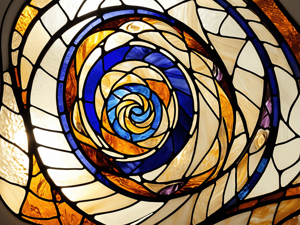 Faux stained glass decor