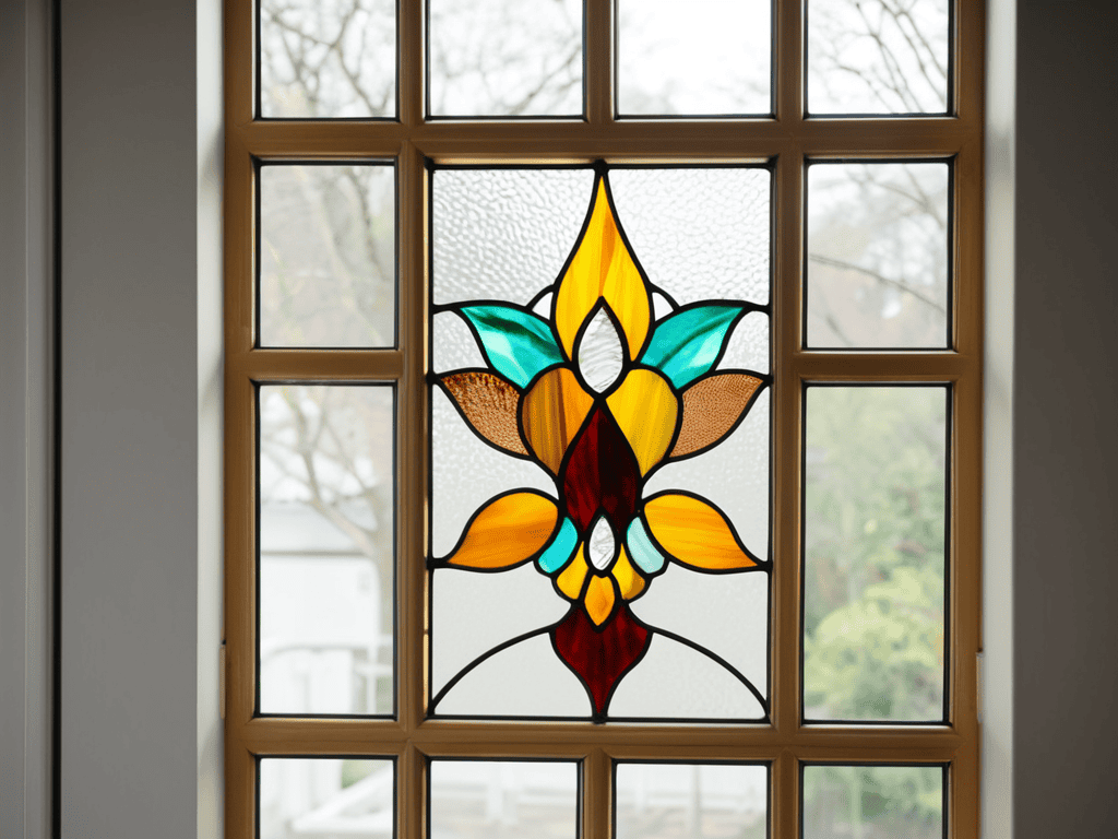 Faux Stained Glass Window Art