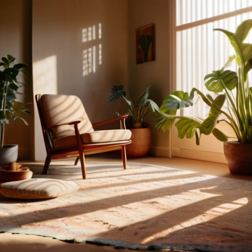 How lighting changes how a room feels.
